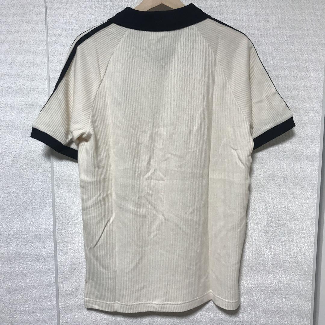 新品 ADICOLOR CLASSIC WAFFLE POLO 白 JP M 画像2