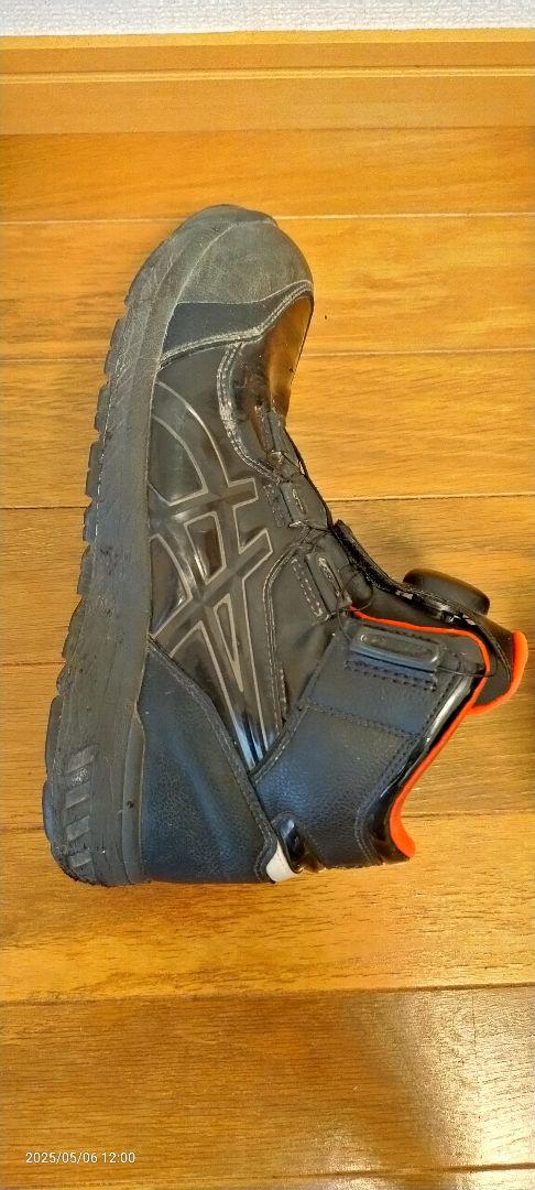 シ*コ様 ASICS BOA システム ハイカット安全靴 ブラック/オレンジ