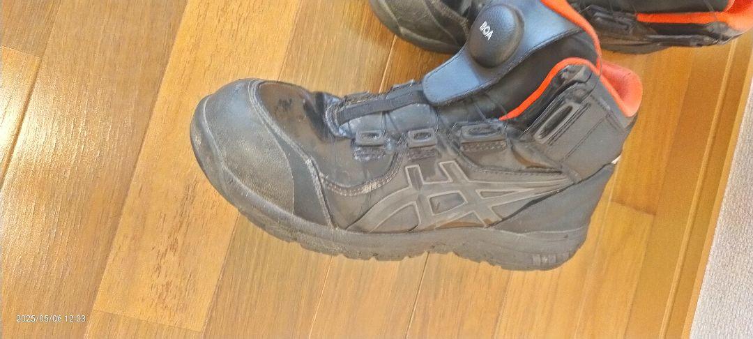 シ*コ様 ASICS BOA システム ハイカット安全靴 ブラック/オレンジ
