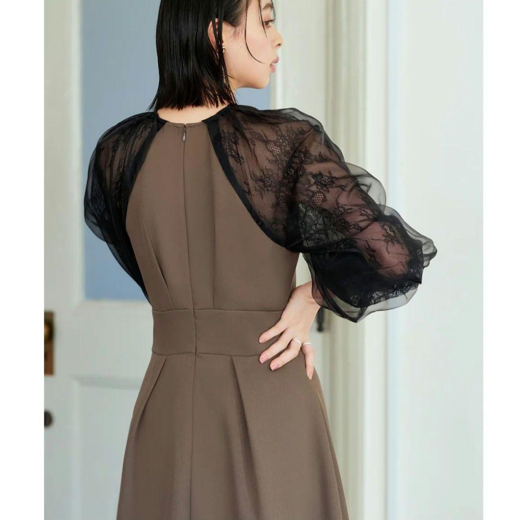 新品未使用【ルイルエブティック】オーガンジーレースコンビネーションドレス 美品】ルイルエブティック オーガンジー レース