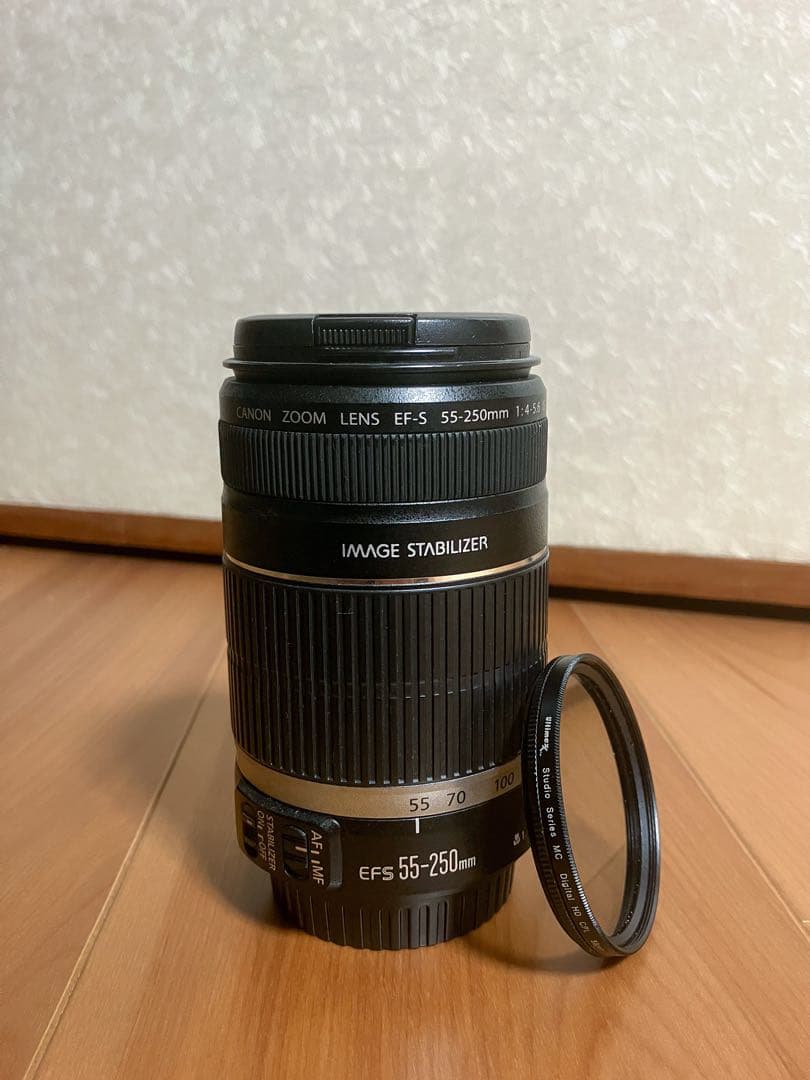 Canon EF-S55-250F4-5.6 IS +レンズフィルター付き 信頼 72.0%OFF scdp.cm