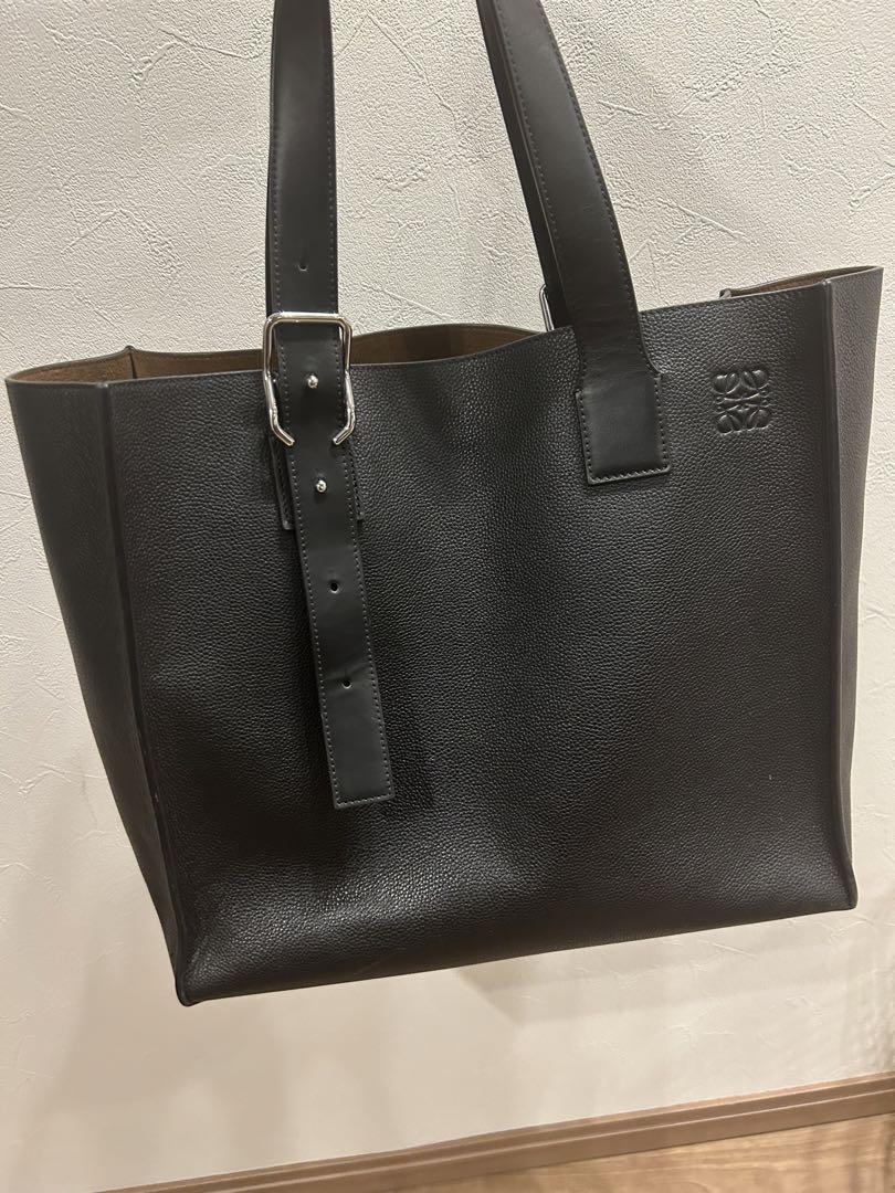 ロエベ　バックルトート　ブラック