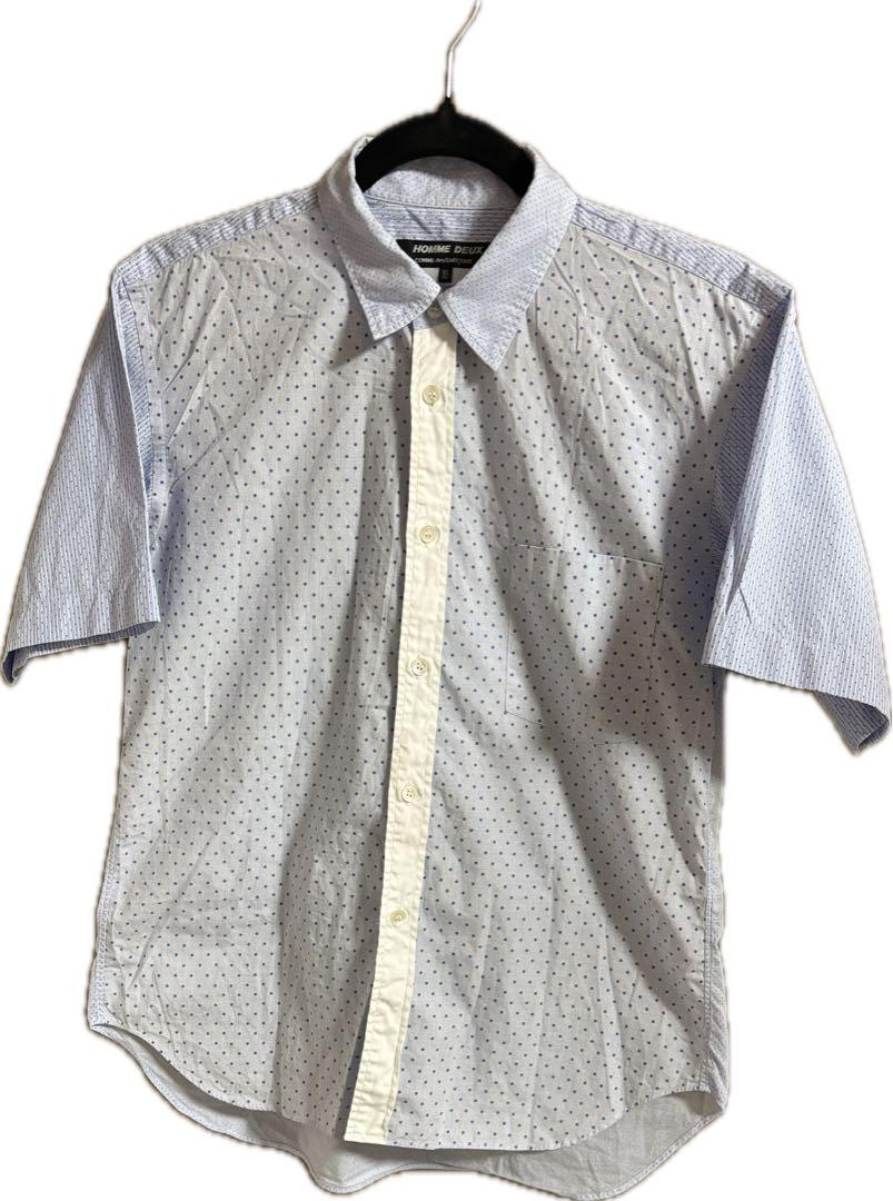comme des garcons HOMME DUEX 水玉　半袖シャツ 10,000円