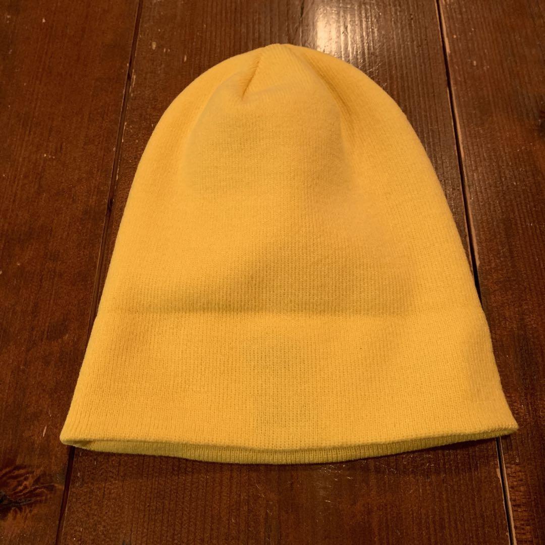 美品Supreme NeweraシュプリームニューエラSロゴビーニー 黄イエロー