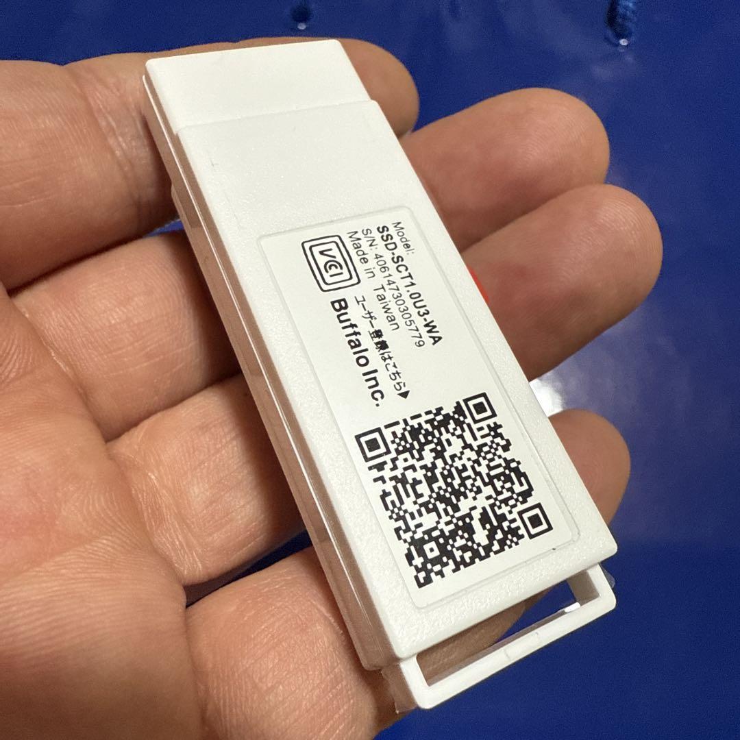 外付けハードディスク・ドライブ BUFFALO 1TB SSD SSD-SCT1.0U3-WA