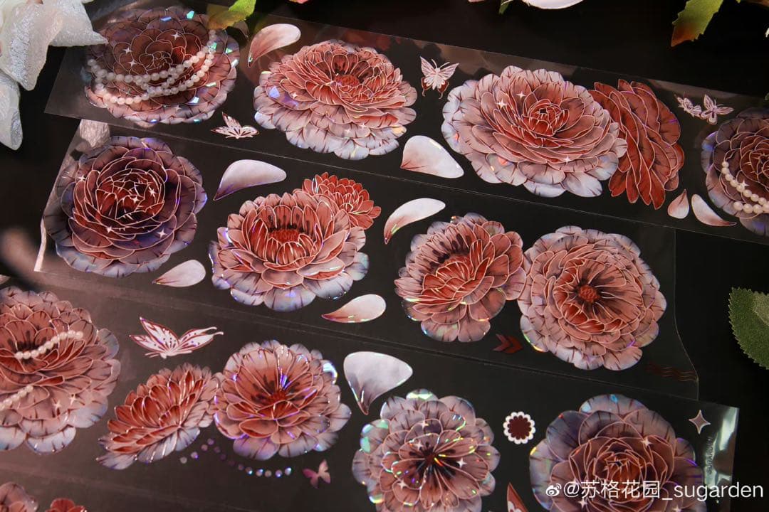 2796】海外 巻売り マステ 貝殻光マスキングテープ