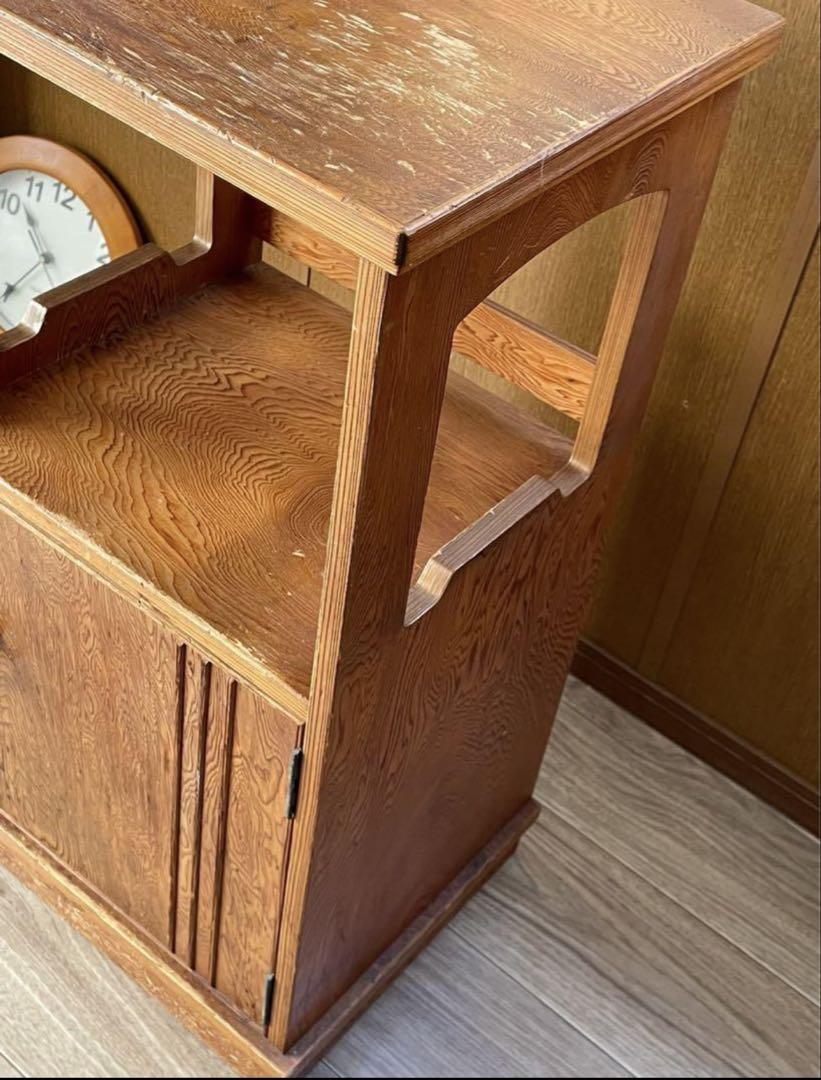 屋久杉　天然　和風　家具　電話台
