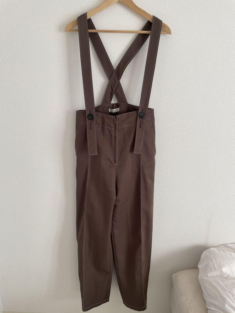 Demi-Luxe BEAMS サスペンダー付きワイドパンツ