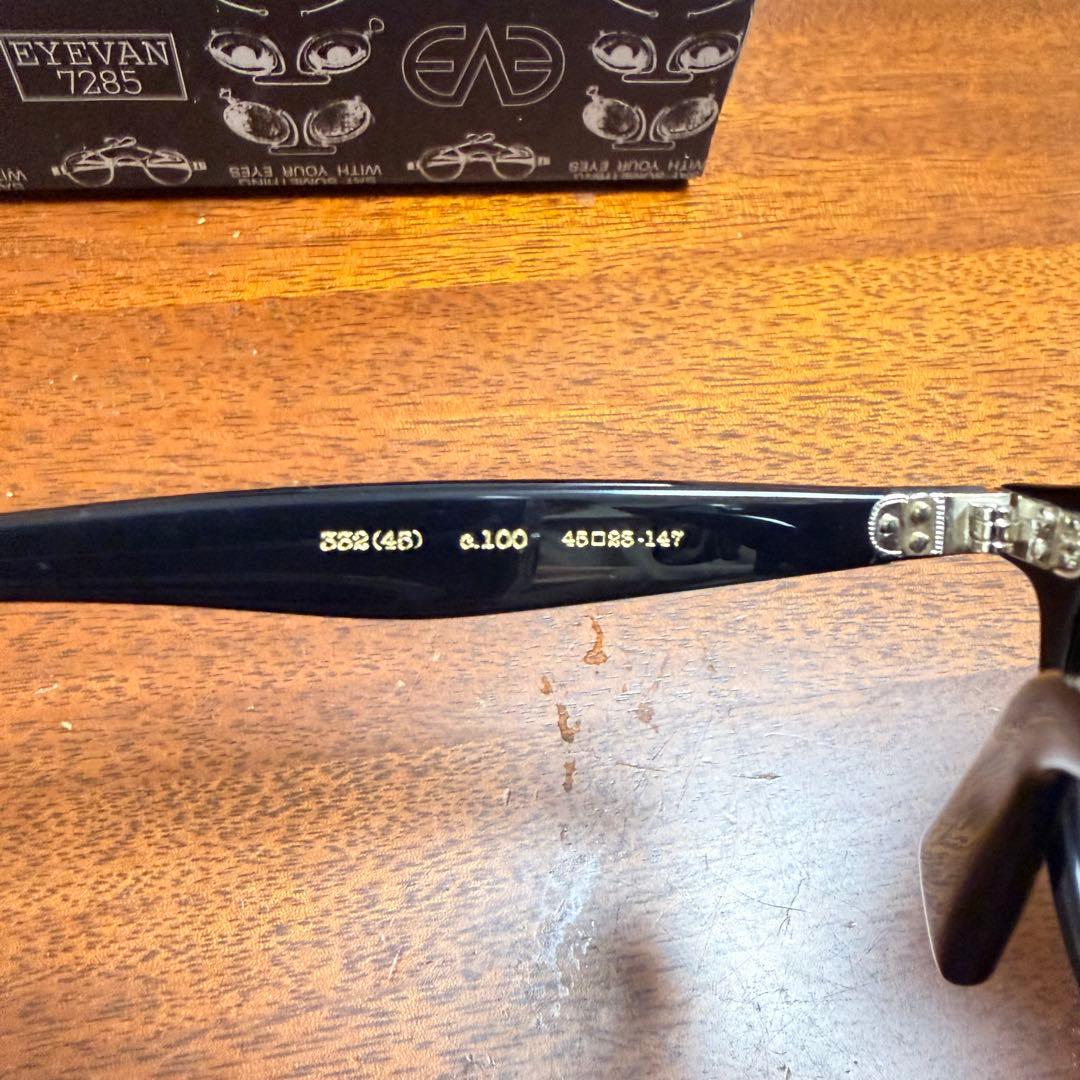 EYEVAN7285 332 sun ブラック 45 EYEVAN7285 332 sun ブラック 45
