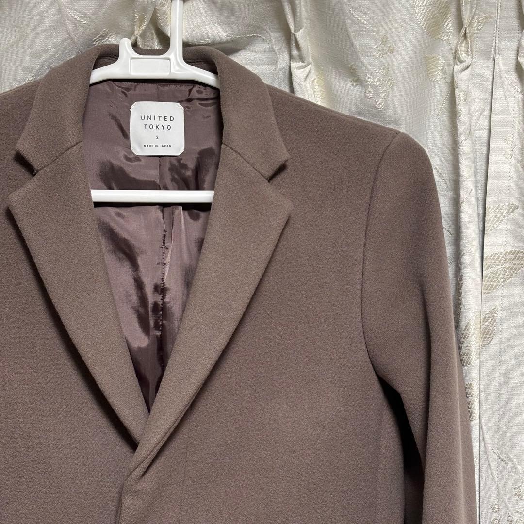 【美品】UNITED TOKYO チェスターコート ブラウン