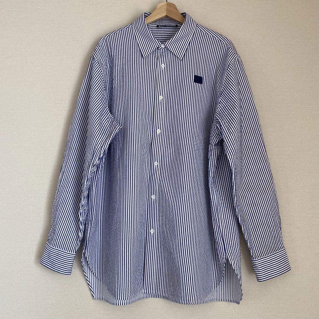Acne Studiosストライプ ロングシャツ シアサッカー