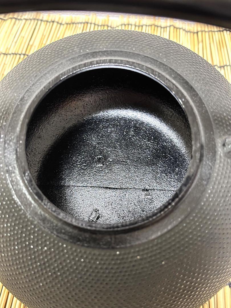 新品、未使用品　南部盛榮堂(OIGEN)造　１８型アラレ　南部鉄瓶　南部鉄器