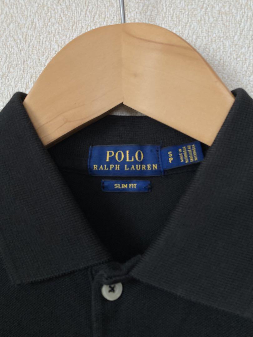 【未使用】POLO RALPH LAUREN スリムフィット　ポロシャツ　黒