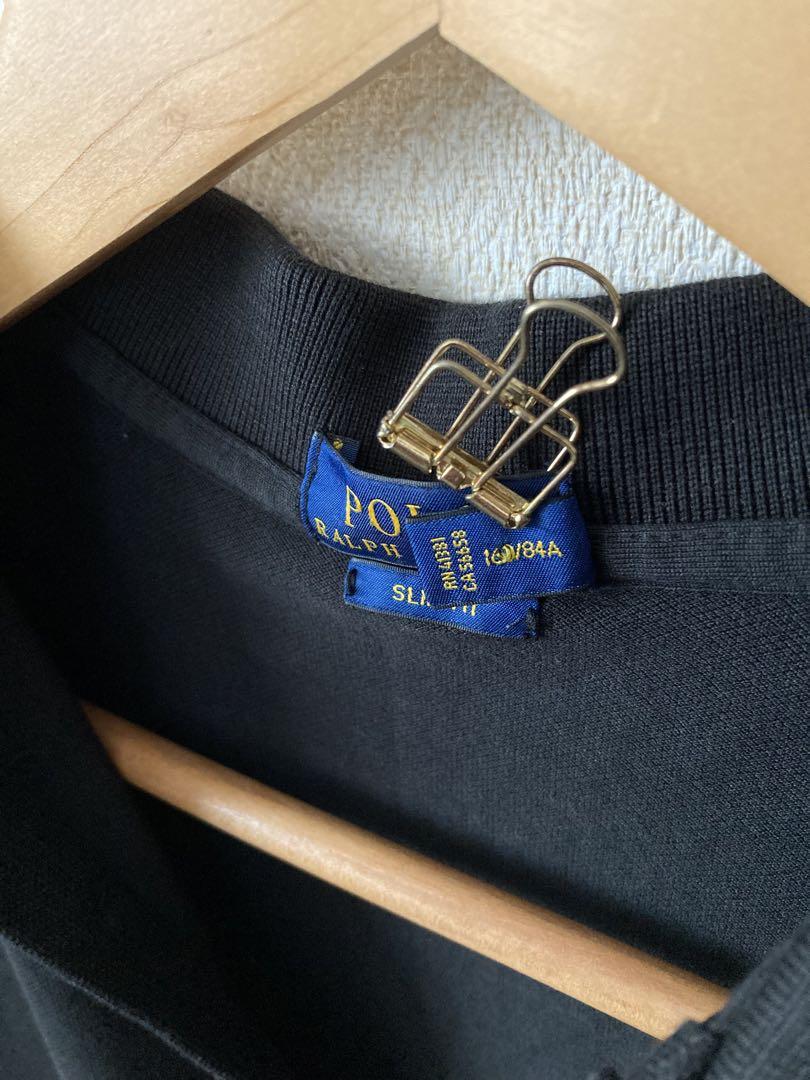 【未使用】POLO RALPH LAUREN スリムフィット　ポロシャツ　黒