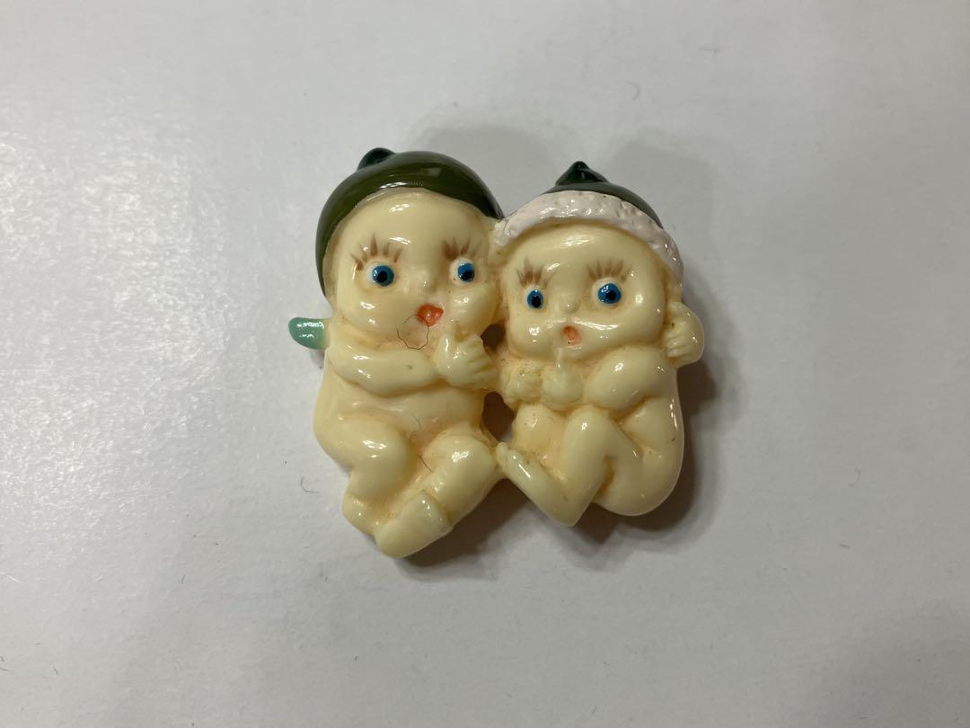 原宿 WEEKENDS/キューピー(2人) ピンブローチ 美品