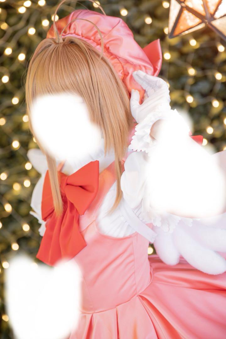 カードキャプターさくら コスプレ 三分妄想 木之本桜 OP衣装 ウィッグ S