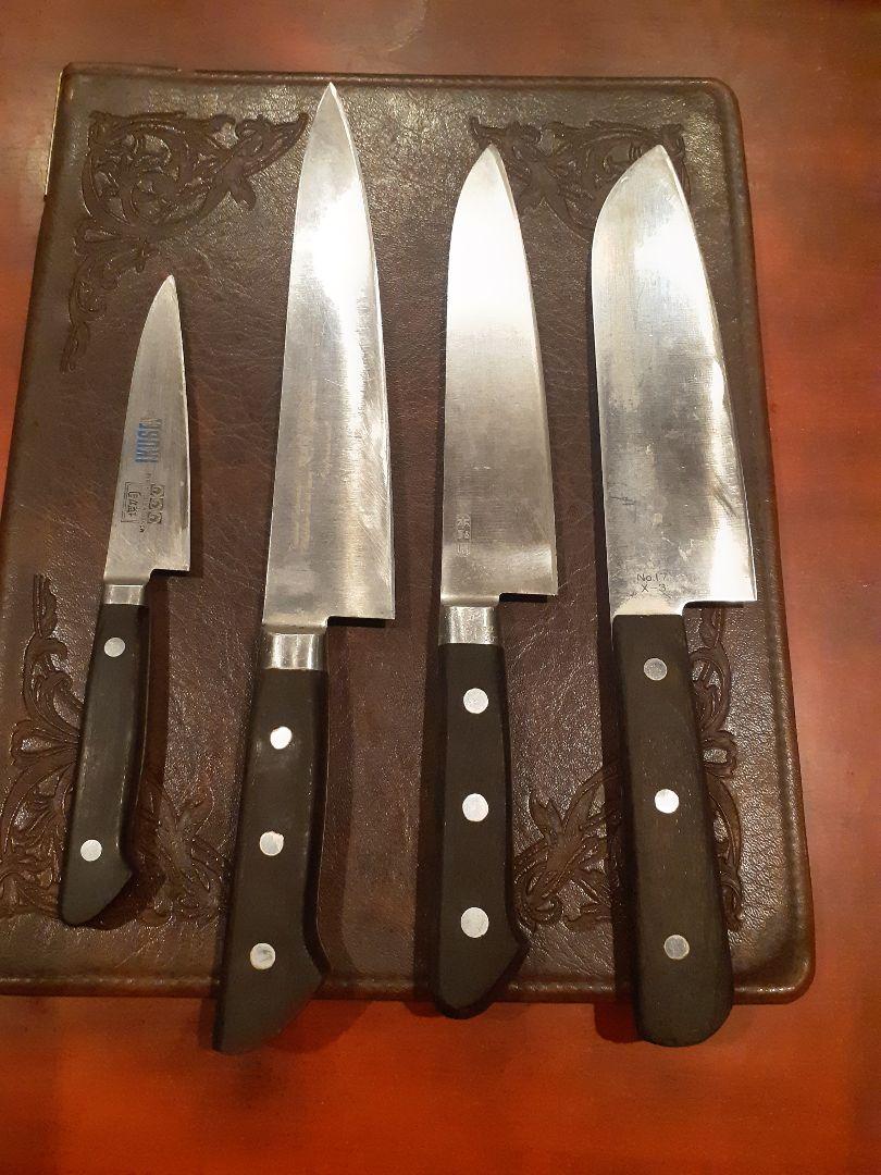 6万円 堺刀司21センチ 牛刀16センチ 木屋 三徳包丁 ペティナイフ12センチ