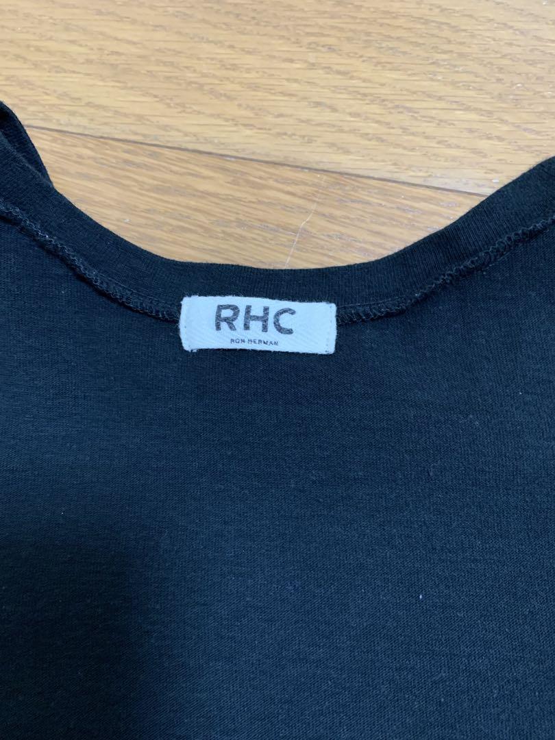 ロンハーマン　ブラック フリル袖 ノースリーブ Tシャツ