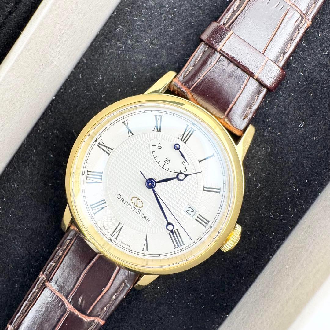 希少美品 オリエントスター RK-AU0001S 裏スケ メンズ 自動巻 腕時計