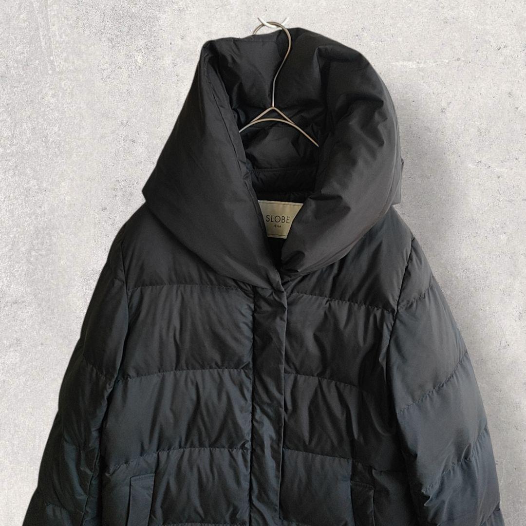 美品 スローブイエナ ショールフードロングダウンコート