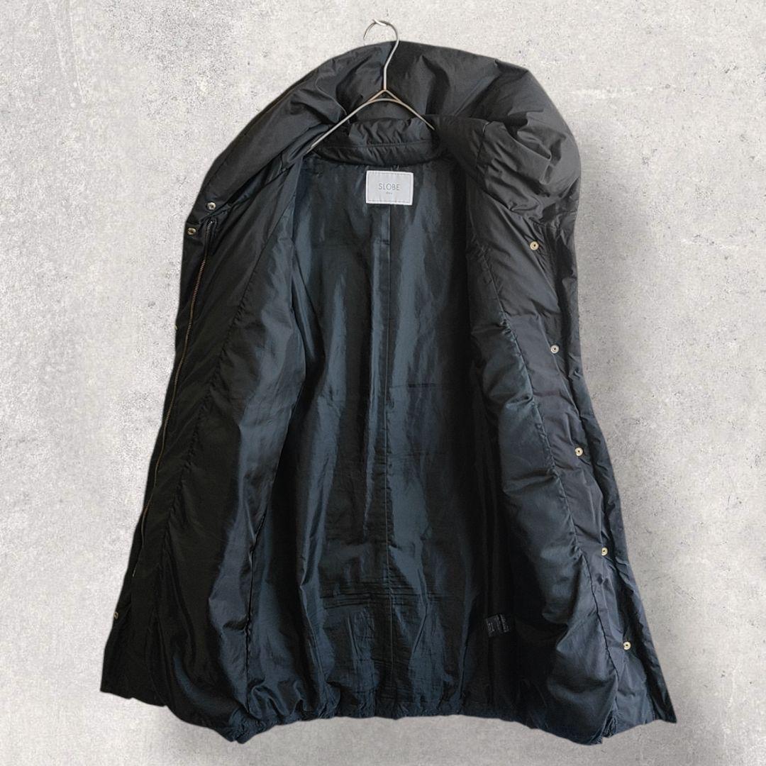 美品 スローブイエナ ショールフードロングダウンコート
