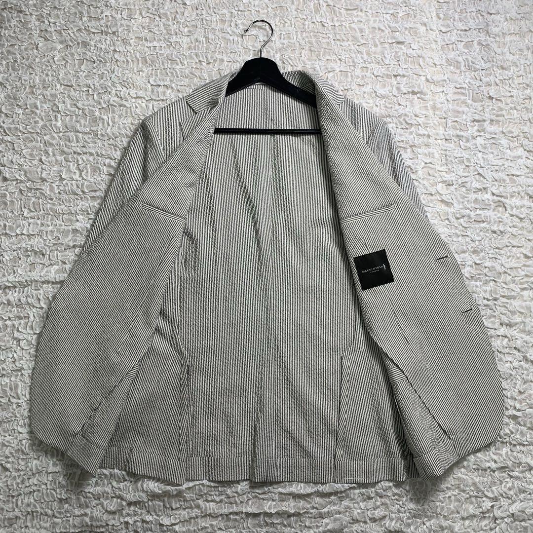 【美品】Mackintosh Londonテーラードジャケット　シアサッカー春夏