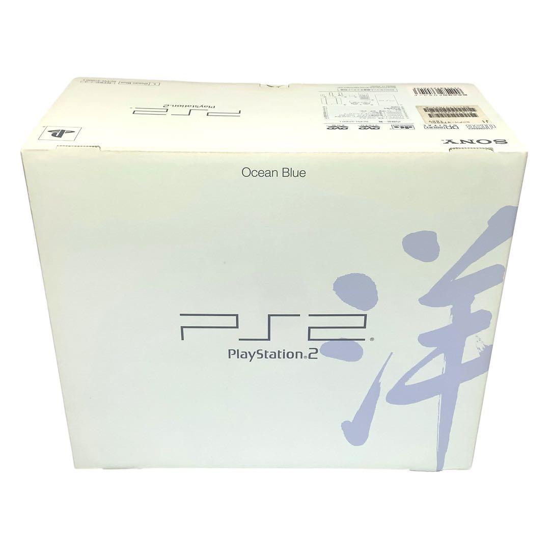 未使用　PlayStation2 本体　オーシャン・ブルー　SCPH-37000