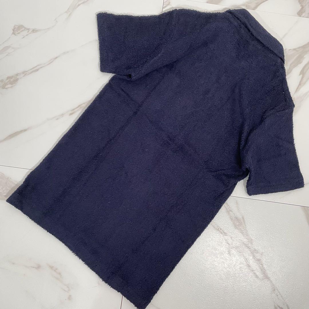 70sヴィンテージ FANCYKNIT レースアップカットソー タオル生地