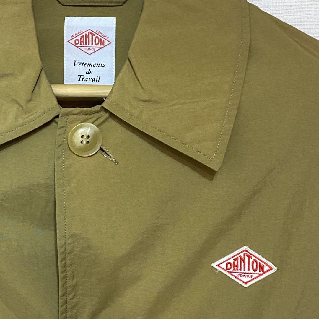 DANTON オリーブ色 ロングレインコート