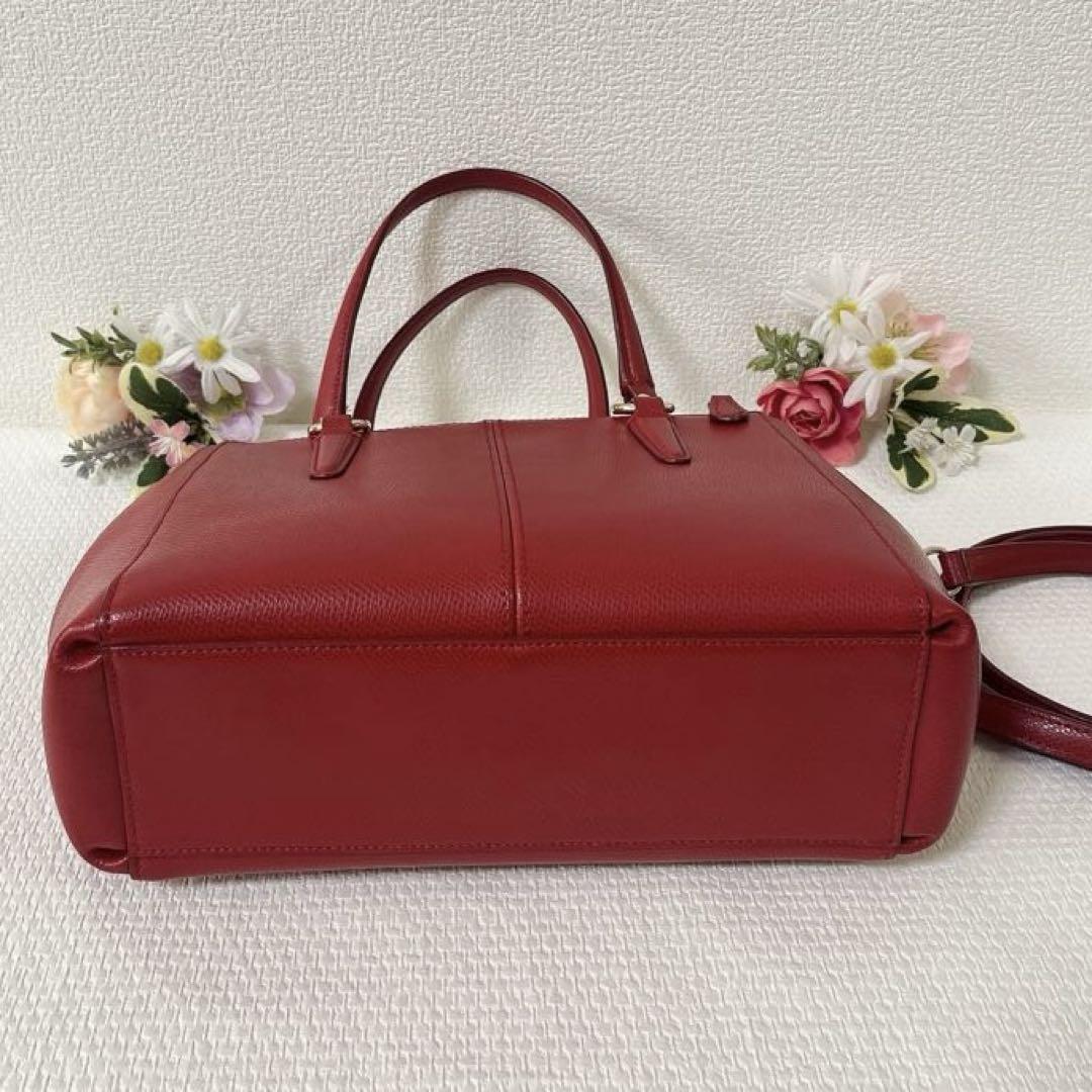 美品★COACH コーチ ショルダーバッグ 2WAY ハンドバッグ チャーム付き