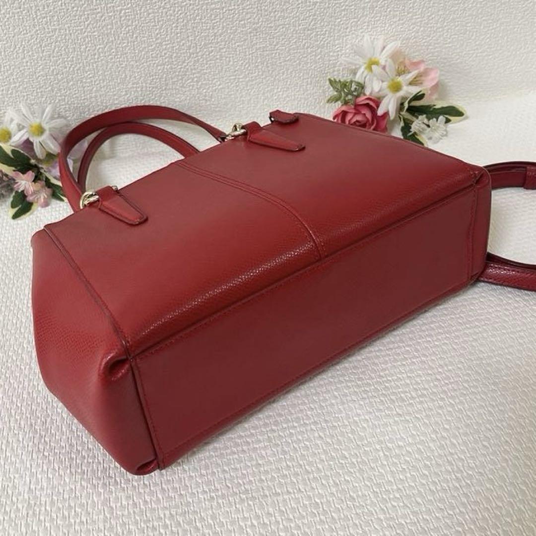 美品★COACH コーチ ショルダーバッグ 2WAY ハンドバッグ チャーム付き