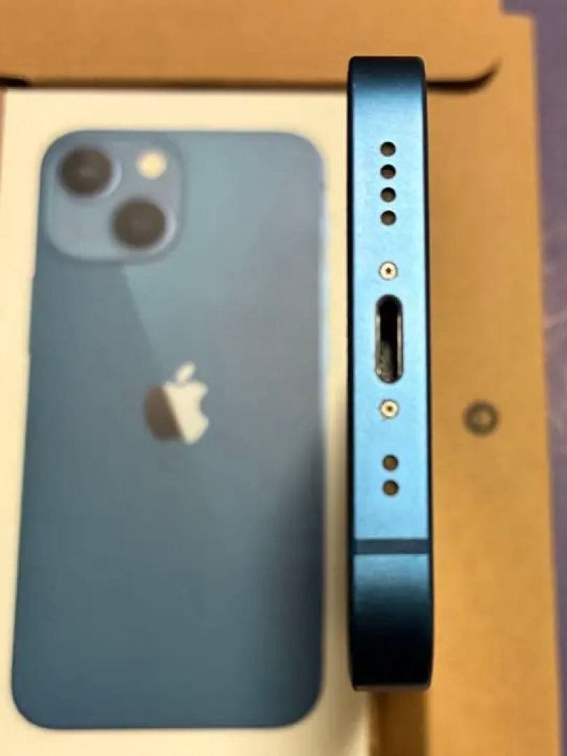 iPhone13mini バッテリー83%ブルー iPhone13mini バッテリー83%ブルー