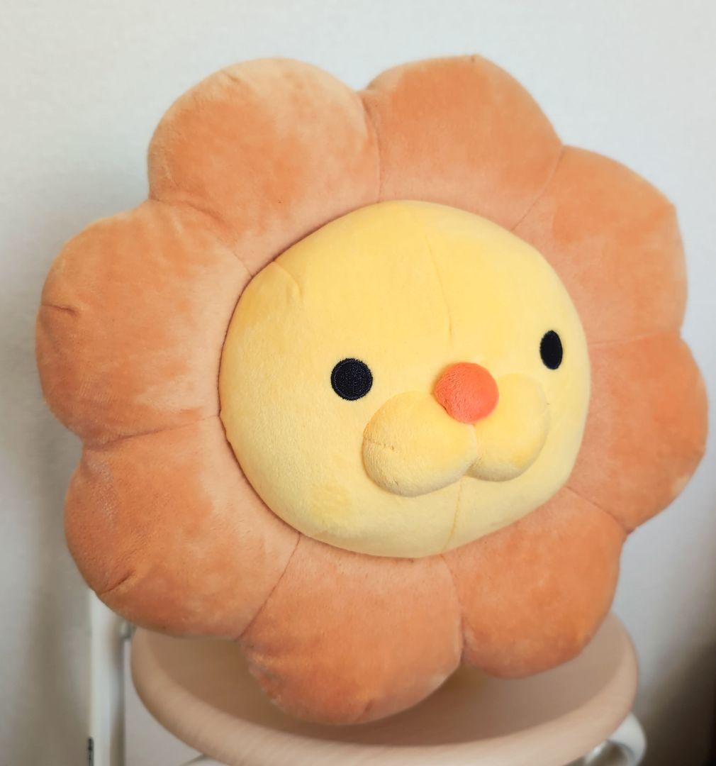 ライオンの顔 ぬいぐるみ 約30cm