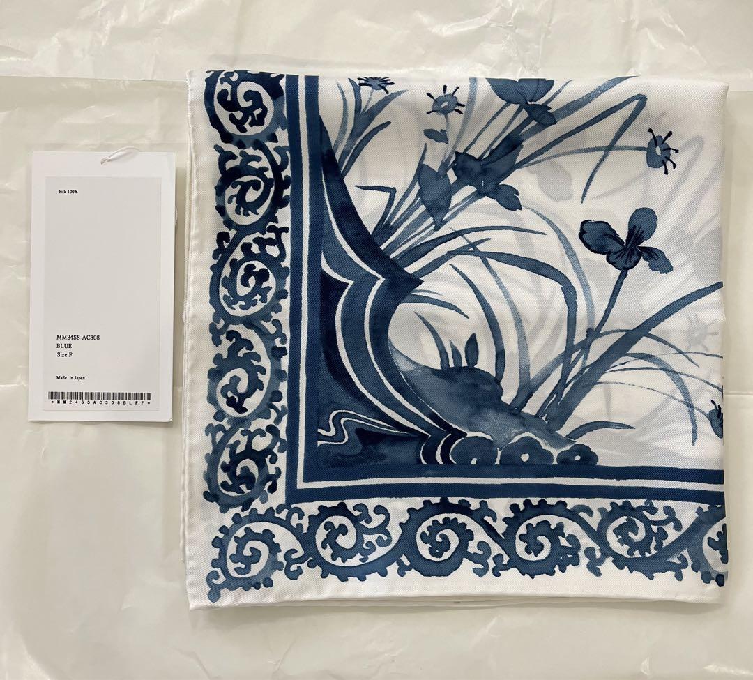 Mame Kurogouchi Hand Printed Silk Scarf 小物 Mame Kurogouchi Hand Printed Silk Scarf 小物
