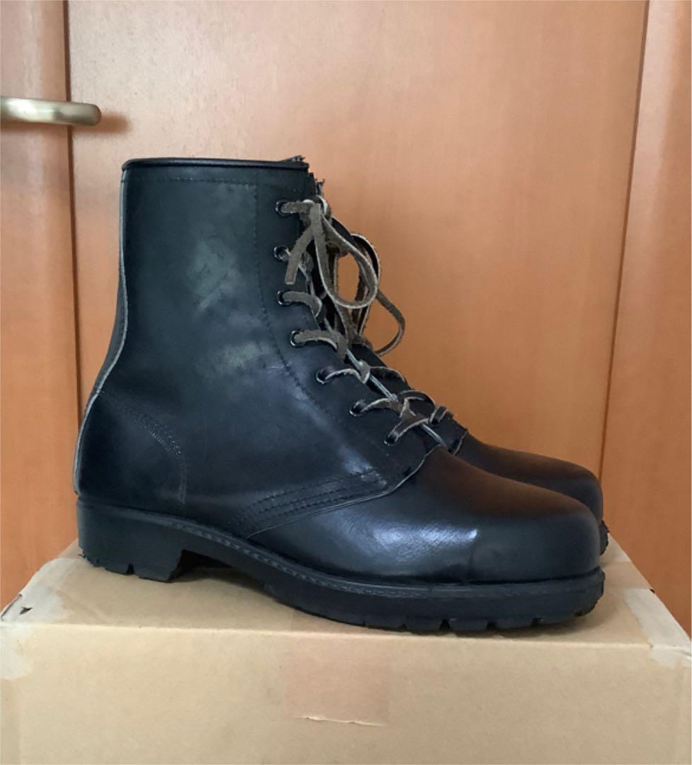 希少 革紐 ブーツ 黒 9 IEsep-m95304541674 オーストラリア製 ブランドストーン スチールトゥ 格安正規店