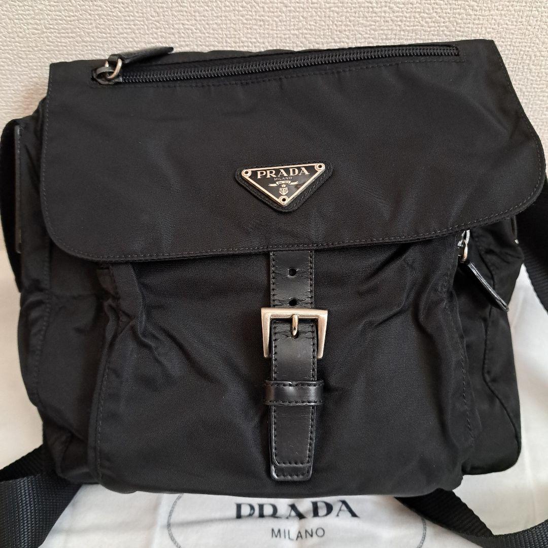 取寄商品 【美品 鑑定済】PRADA スカート レザー 黒 Mサイズ