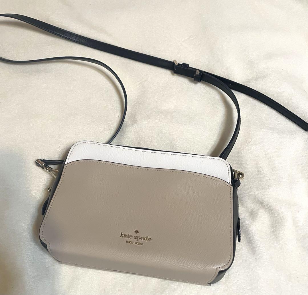 kate spade ショルダーバッグ ベージュ/ホワイト