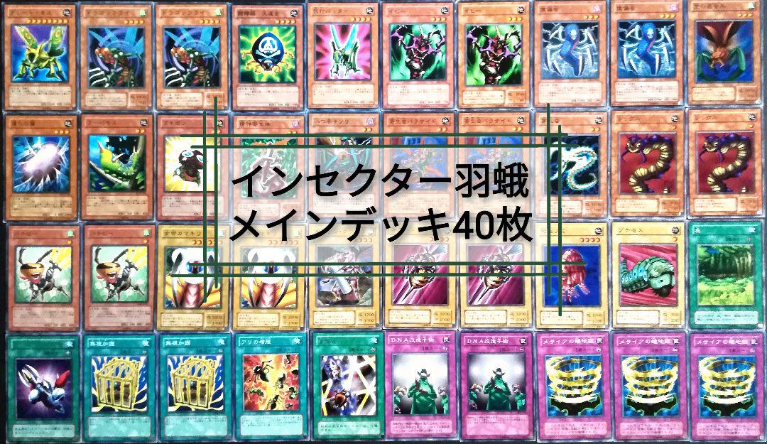 【遊戯王】インセクター羽蛾 構築済デッキ(メインデッキ40枚)№44 ★格安 【遊戯王】インセクター羽蛾 構築済デッキ(メインデッキ40枚)№44 ★格安
