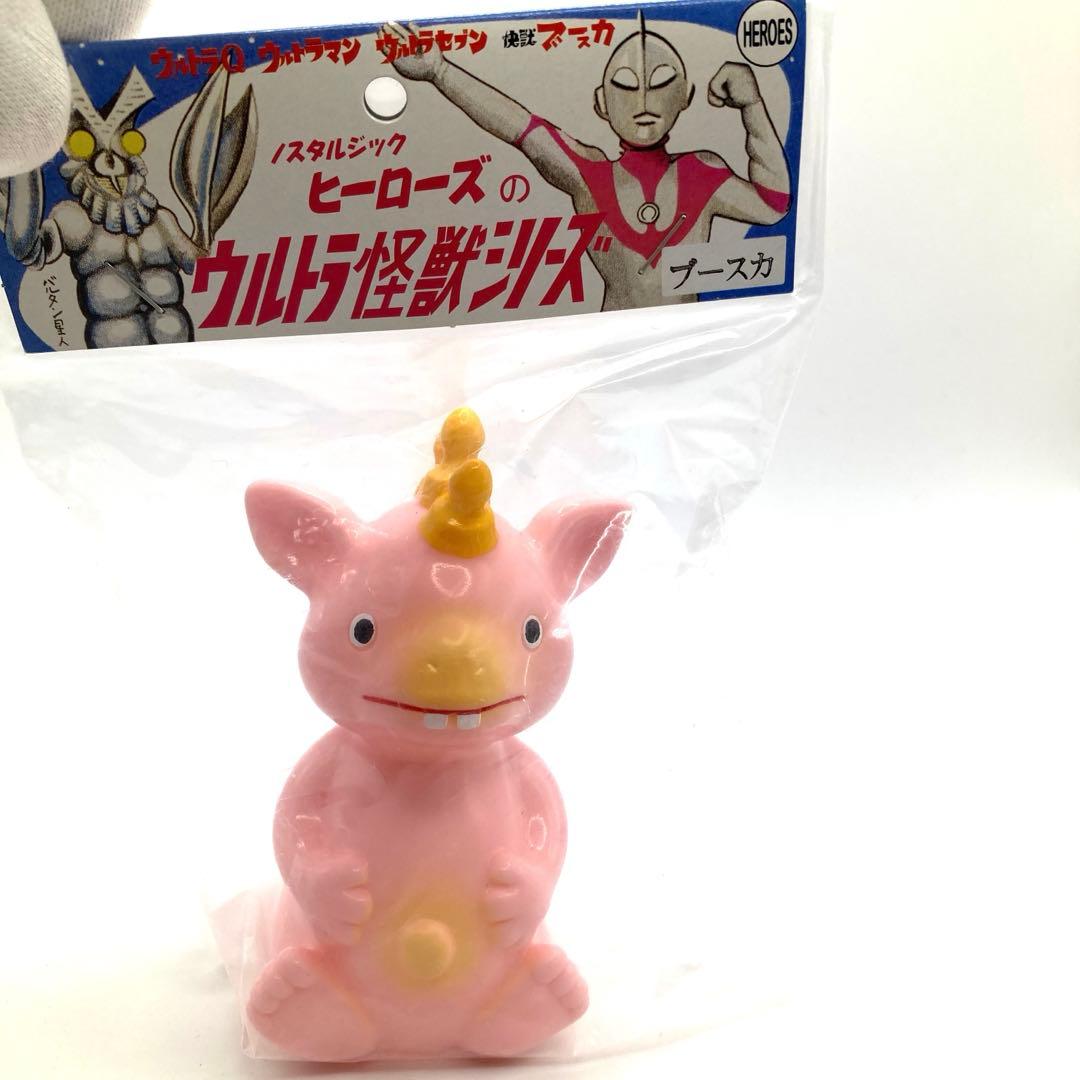 希少♡ヘッダー付き♡新品♡未開封 ノスタルジックヒーローズの ピンクのブースカ 希少♡ヘッダー付き♡新品♡未開封 ノスタルジックヒーローズの