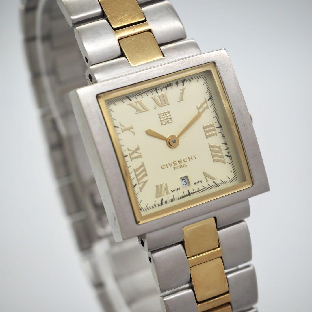 GIVENCHY Montres シルバー腕時計 GIVENCHY Givenchy square silver watch combination From Japan
