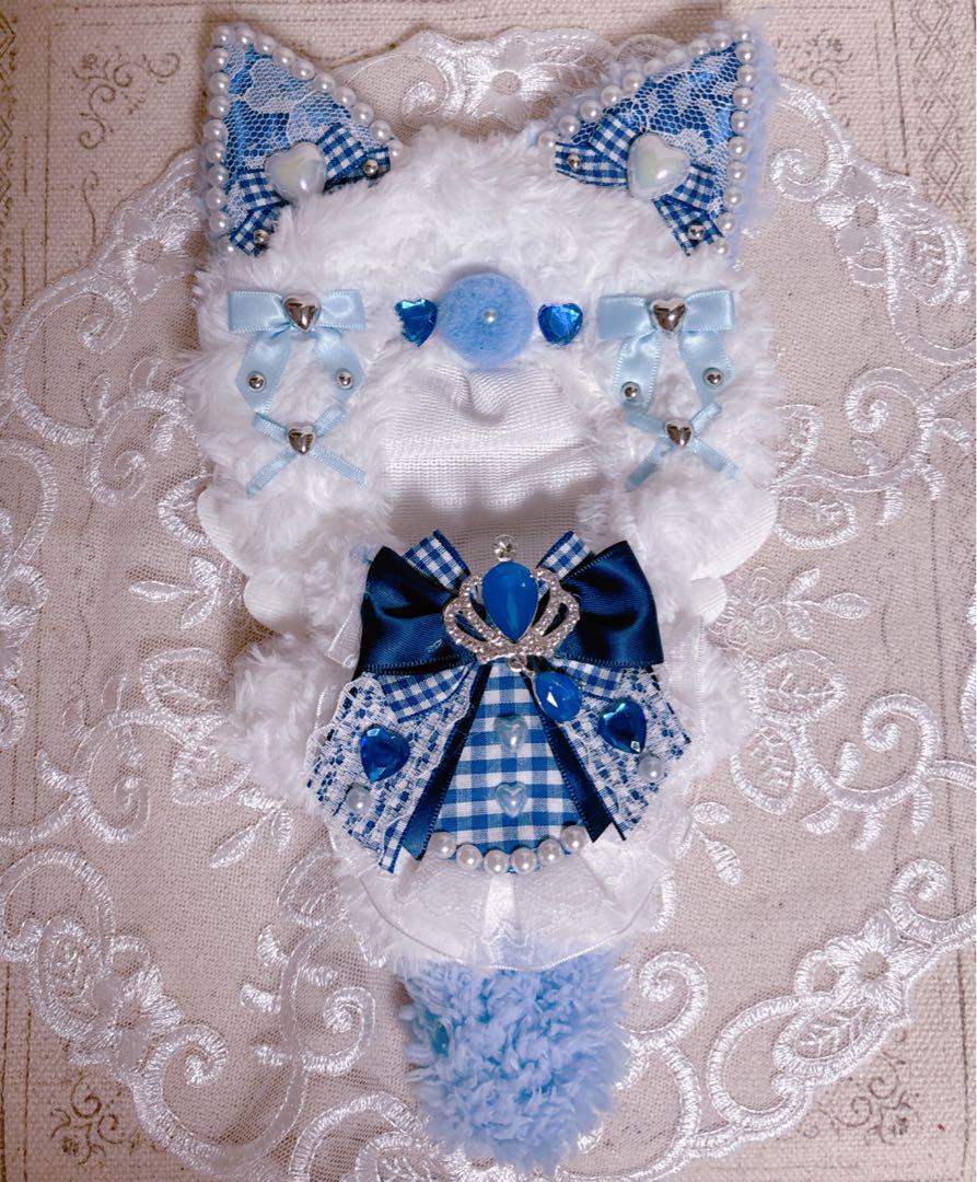 ♡バックチャーム付き猫ちゃんの着ぐるみ♡ぬい服 16cm - メルカリ