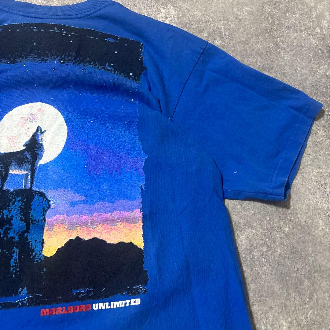 90s usa製 マルボロ 狼 バックプリント marlboro 90s usa製 マルボロ 狼 バックプリント marlboro