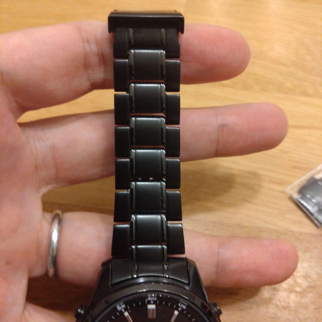 ソーラー電波　CASIO ベルト未使用 腕時計(クォーツ)