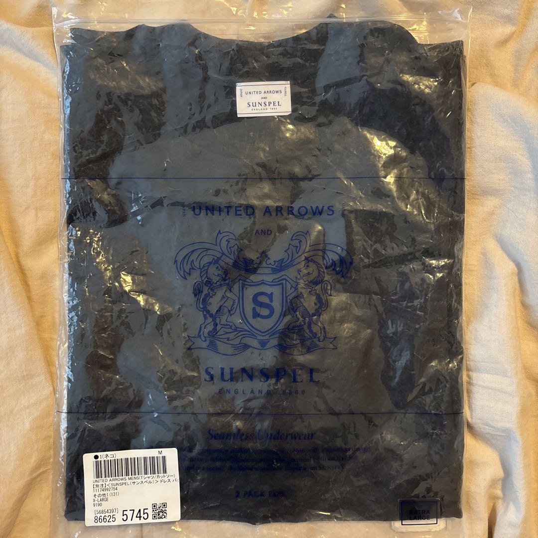 UNITED ARROWS×SUNSPEL ドレスパック tシャツ 黒 XL - メルカリ