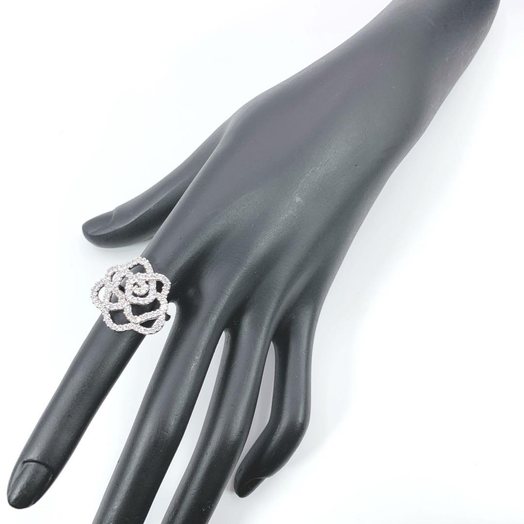 箱付き未使用】SWAROVSKI スワロフスキー フラワー リング 指輪