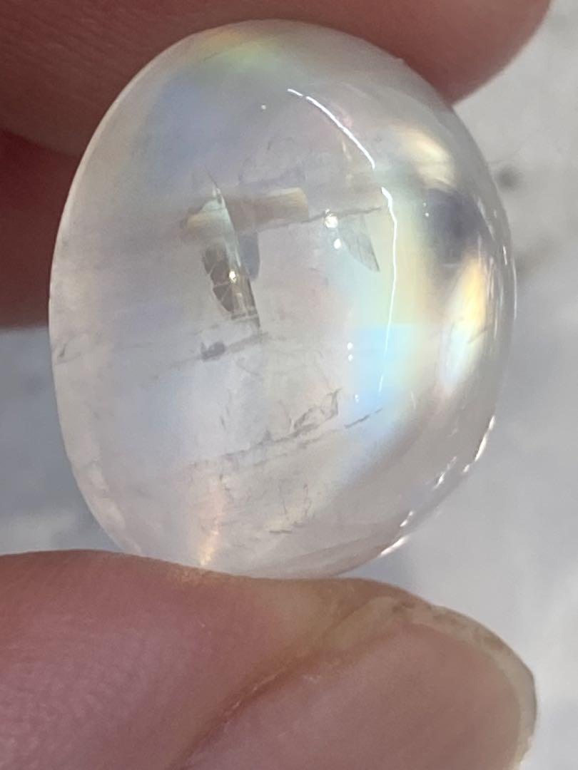 【超大粒】約15ct レインボームーンストーン ルース 激レア 虹がよく出る