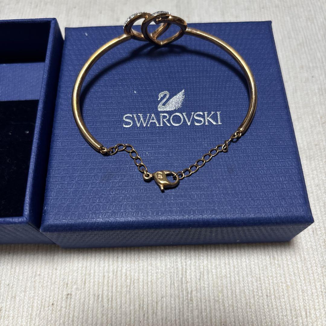 【SWAROVSKI】☆ハート ブレスレット☆ SWAROVSKI スワロフスキー インフィニティハートブレスレット