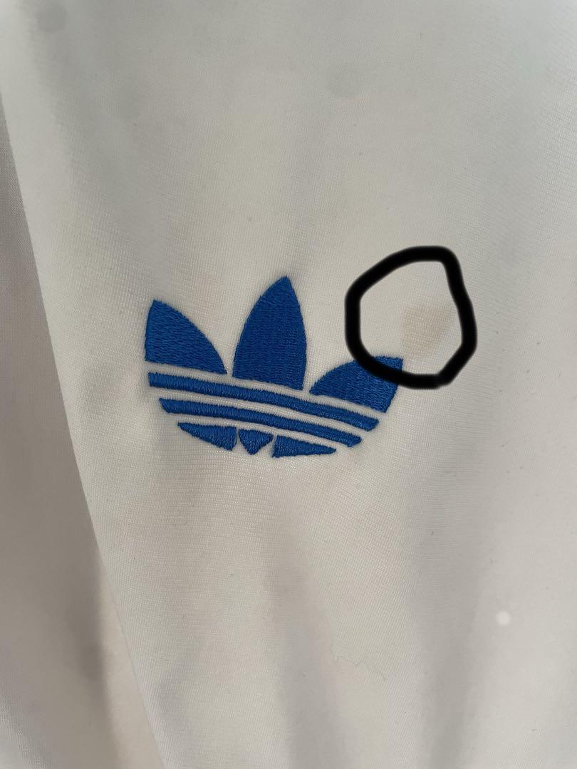 古着　adidas トラックジャケット ホワイト ジャージ 3本ライン