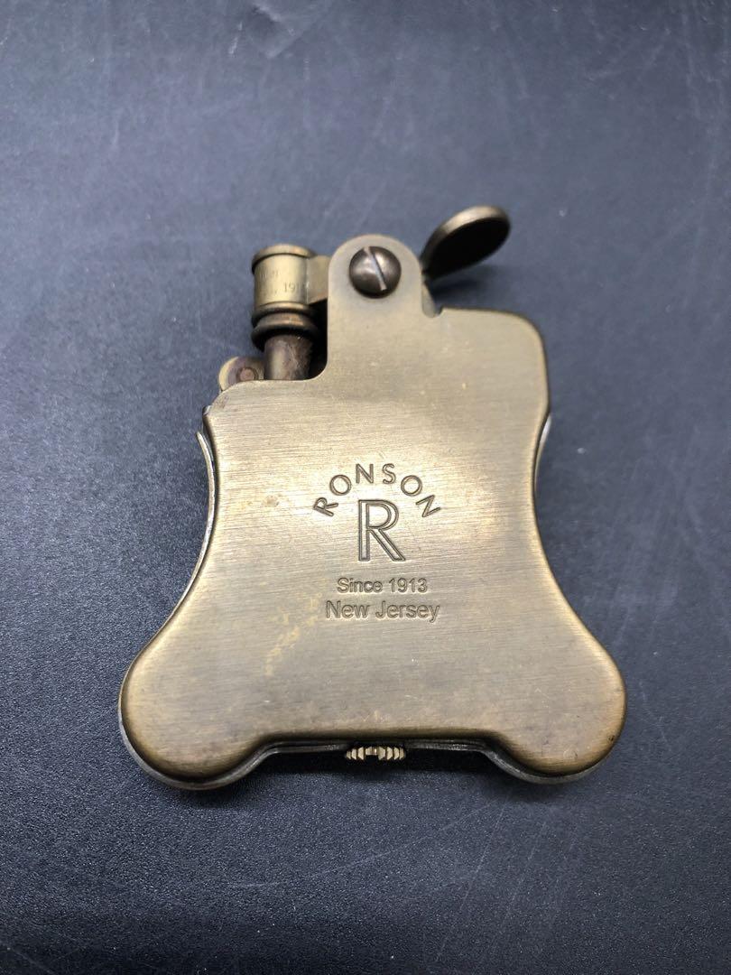 RONSON バンジョー ブロンズ アンティーク ライター
