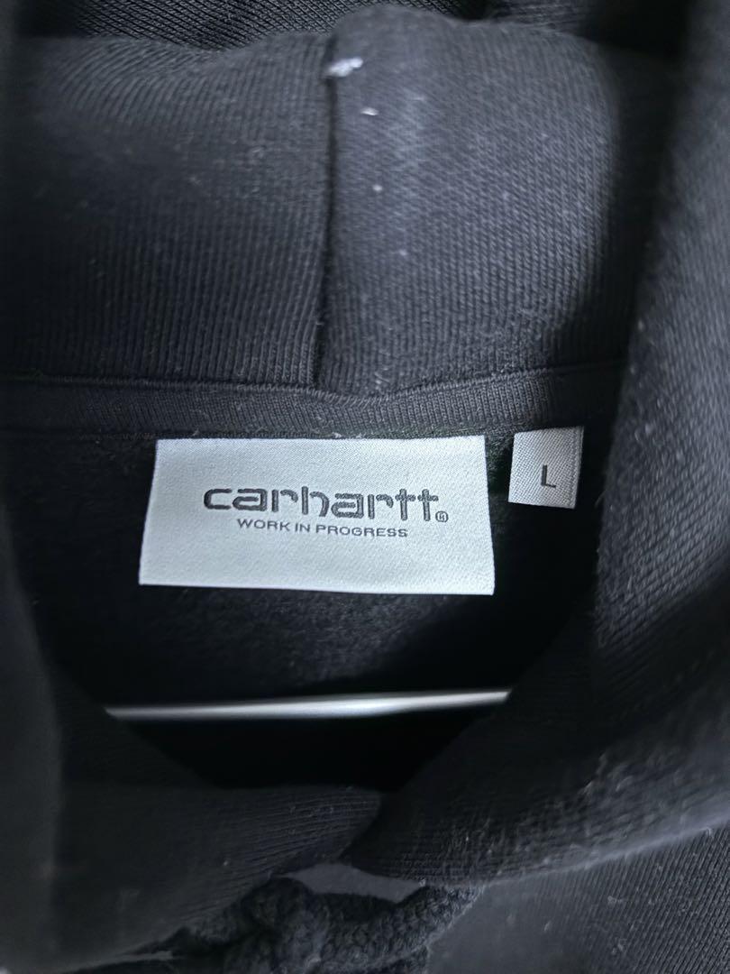 Carhartt パーカー Lサイズ 黒 オレンジプリント